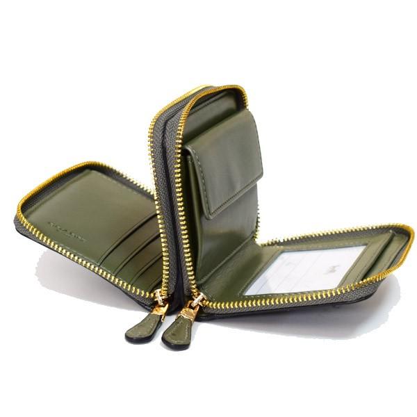 COACH コーチ 財布 オーストリッチエンボスレザー スモール ダブル  