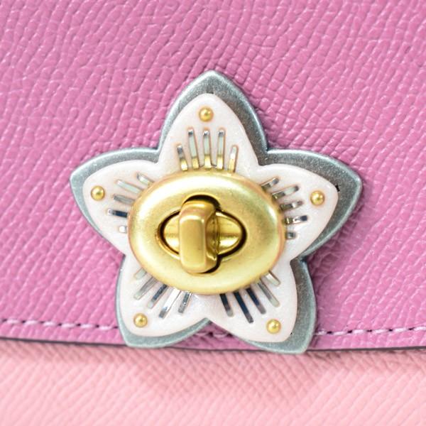 COACH（コーチ） 長財布 クロスグレインレザー 花柄 フラワー