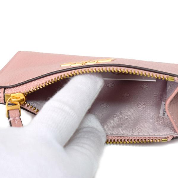 【TORY BURCH】トリーバーチ　コインケース　カードケース　ピンク　新品 TORY BURCH トリーバーチ カードケース レザー ブリテン ロゴ