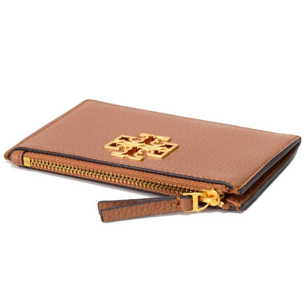 トリーバーチ カードケース TORY BURCH レザー ブリテン ロゴ ジップ