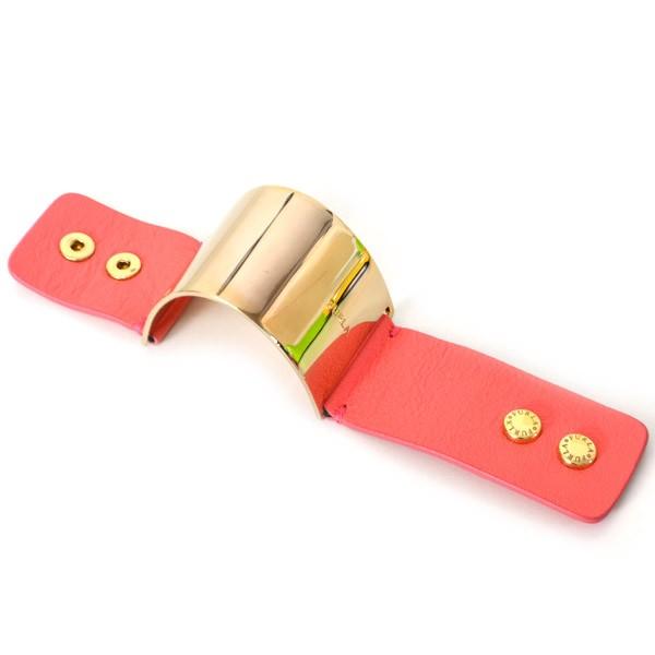FURLA（フルラ） バングル メタル レザー アクセサリー ブレスレット 