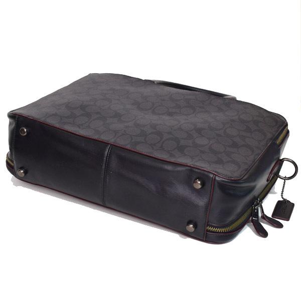 【良品】✅定価9.6万　メンテ済み　コーチ　ビジネスバッグ　COACH ブラック COACH（コーチ） メンズバッグ コーティングキャンバス カーフレザー
