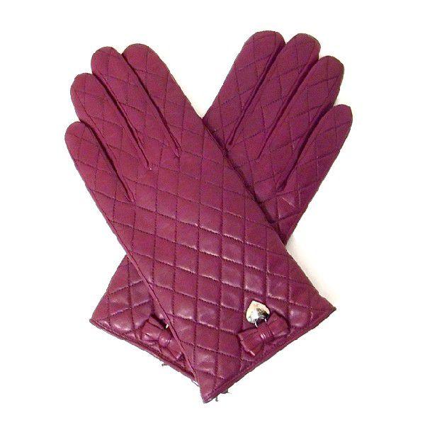 FENDI パープル レザー手袋 FENDI パープル レザー手袋 FENDI パープル レザー手袋