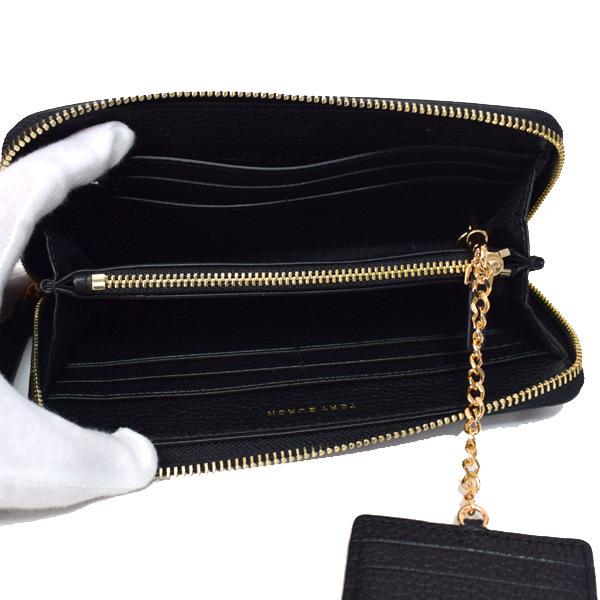 Tory Burch 黒 レザー 長財布 カードケース付き