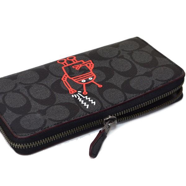 [3388]　未使用 ＊コーチ＊　キースへリングコラボ　長財布　F87105 COACH - □新同□コラボ□ コーチ キース へリング ラウンド 長