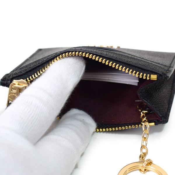 COACH（コーチ） 小銭入れ クロスグレインレザー ロゴ キーリング付き