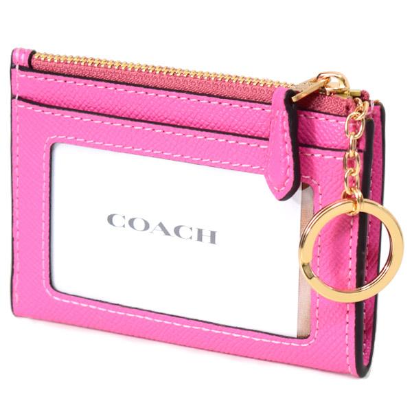 COACHのハンドバック COACH（コーチ） コインケース クロスグレインレザー ロゴ キーリング
