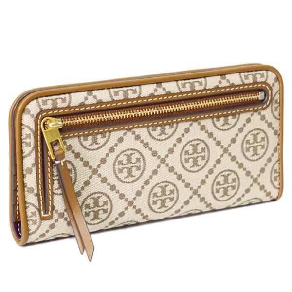 TORY BURCH トリーバーチ 長財布 ジャガード レザー モノグラム