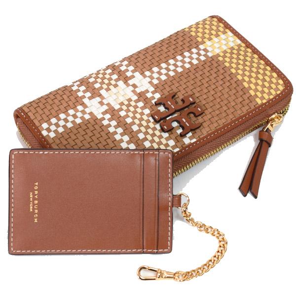 TORY BURCH（トリーバーチ） 長財布 レザー タータンチェック イントレ
