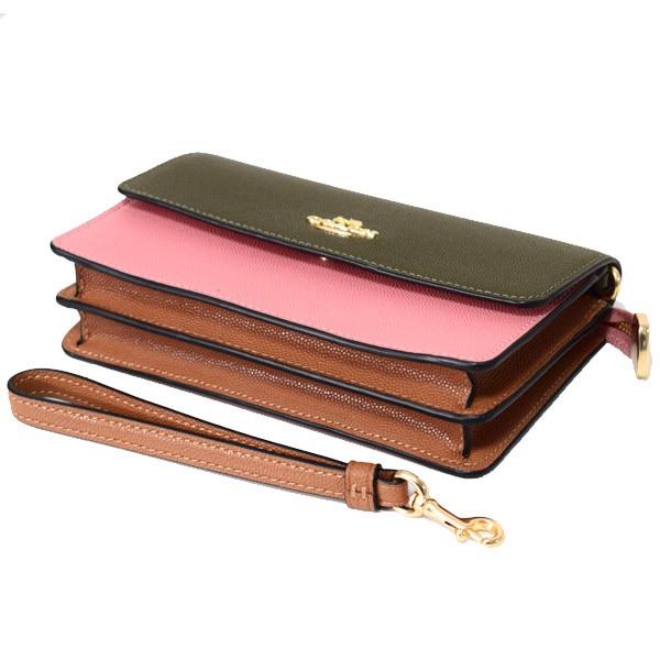 COACH（コーチ） 財布 グレインレザー カラーブロック フォルド