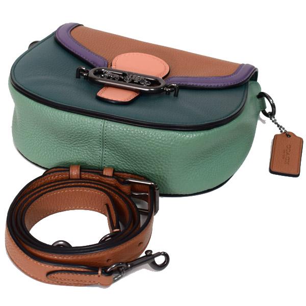 COACH（コーチ） バッグ ペブルレザー スムースレザー ジェイド カラー