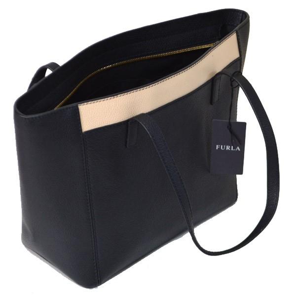 FURLA（フルラ） バッグ レザー バイカラー ジップ トップ トート