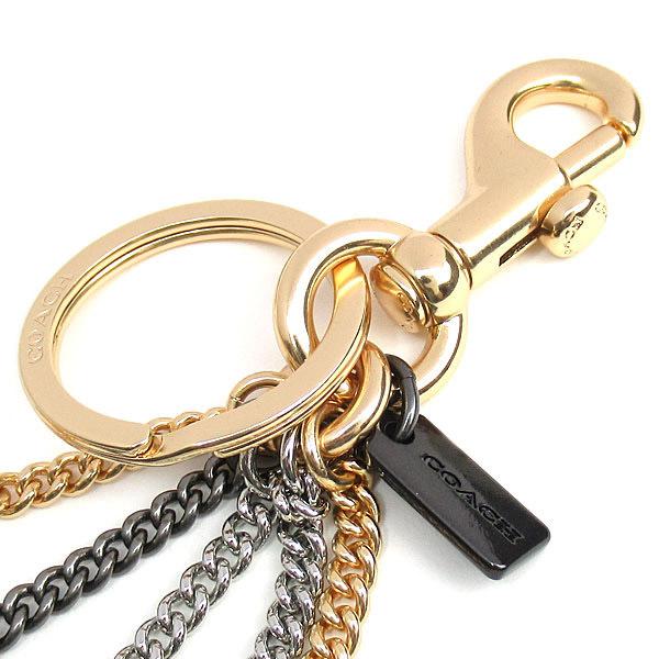COACH（コーチ） キーホルダー メタル パーフォレーテッド ロゴ バッグ