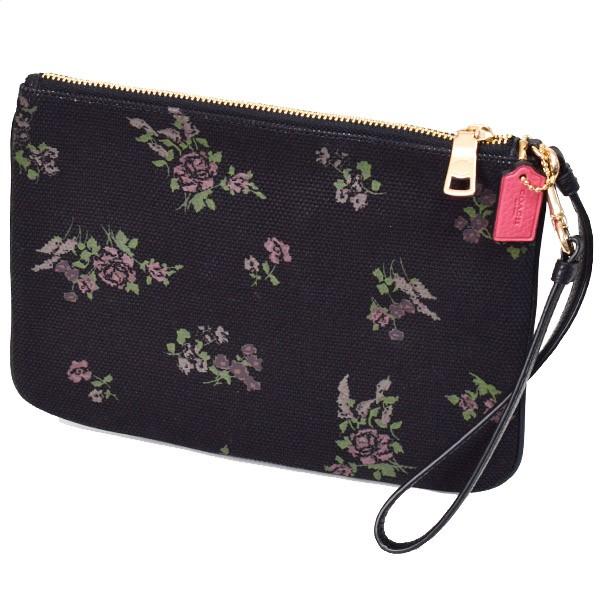 COACH（コーチ） マルチポーチ キャンバス ぺブルレザー シグネチャー