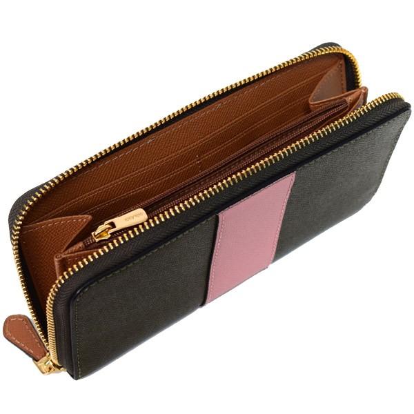 COACH（コーチ） 長財布 クロスグレインレザー カラーブロック