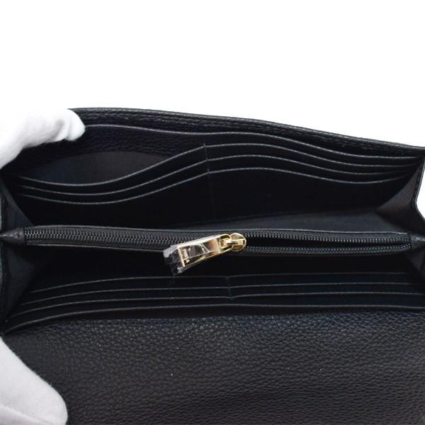 FURLA（フルラ） 財布 レザー フロー ベルト 二つ折り 長財布 ブラック