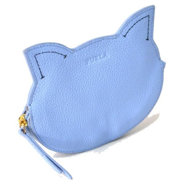 FURLA フルラ コインケース レザー キャット 猫 モチーフ ジップ FURLA フルラ コインケース レザー キャット 猫 モチーフ ジップ