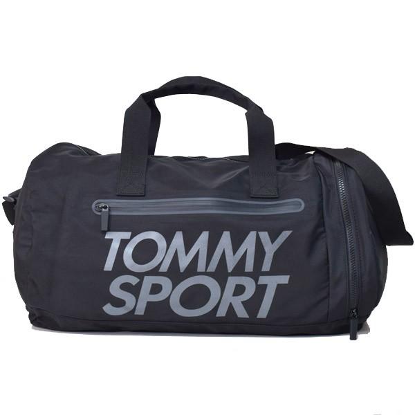 トミーヒルフィガー バッグ TOMMY HILFIGER ポリエステル ロゴ ラージ 2way 斜めがけ ショルダー ボストンバッグ ブラック 日本未発売モデル AU00751