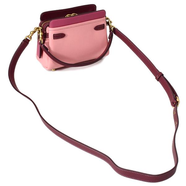 COACH（コーチ） バッグ レザー ミニ テート 18 カラーブロック クロス