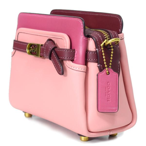 COACH（コーチ） バッグ レザー ミニ テート 18 カラーブロック クロス