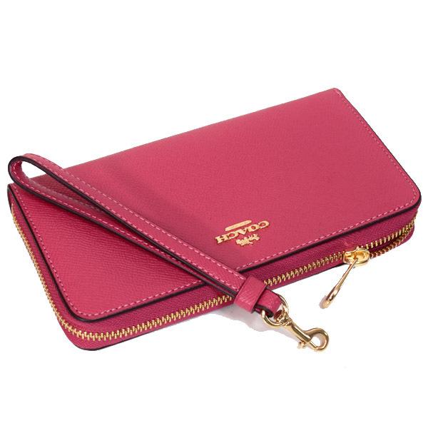 コーチ 長財布 COACH クロスグレインレザー ロゴ リストレット ロング コーチ 長財布 COACH クロスグレインレザー ロゴ リストレット ロング