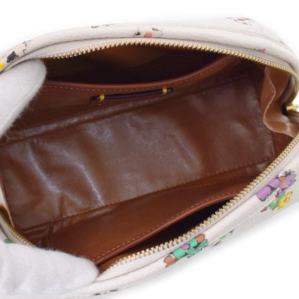 COACH（コーチ） コスメポーチ ペブルレザー フローラル 花柄 フラワー