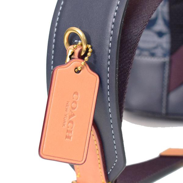 COACH シャンブレー カーフレザー シグネチャー ヘリテージ ターンロック