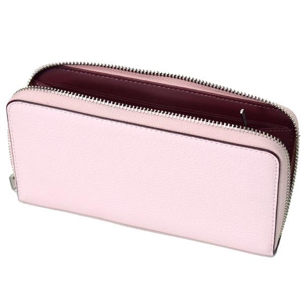COACH（コーチ） 長財布 ぺブルレザー ロゴ リストレット ロング 