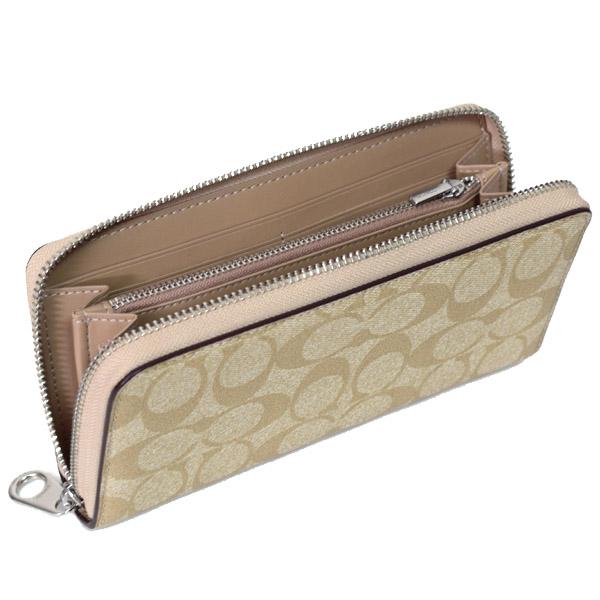 COACH（コーチ） 長財布 コーティングキャンバス スムースレザー