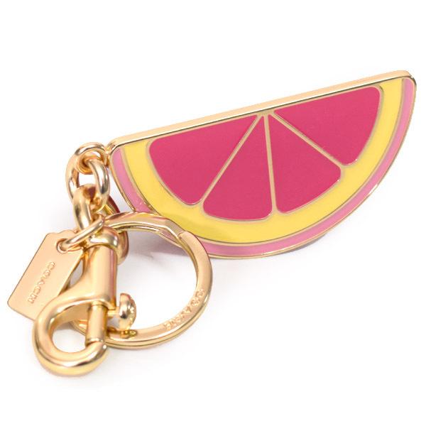 COACH（コーチ） キーホルダー エナメル メタル グレープフルーツ