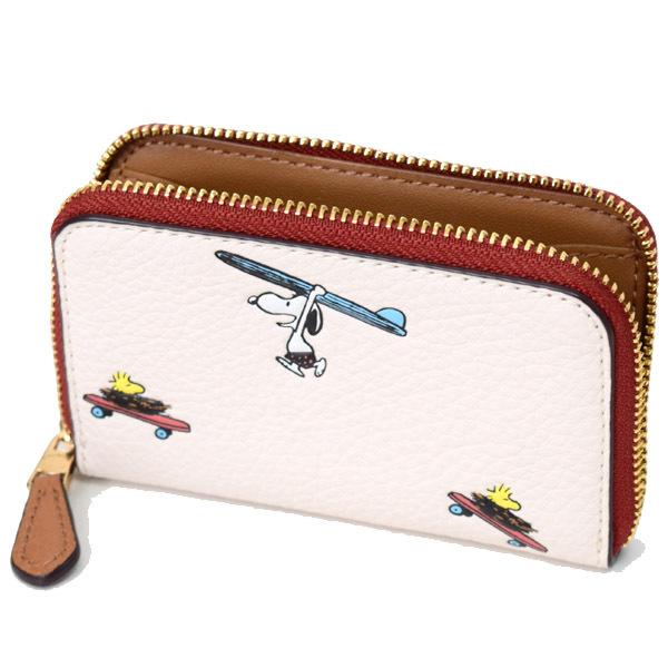 COACH コーチ 小銭入れ ぺブルレザー ピーナッツ コラボ COACH コーチ 小銭入れ ぺブルレザー ピーナッツ コラボ