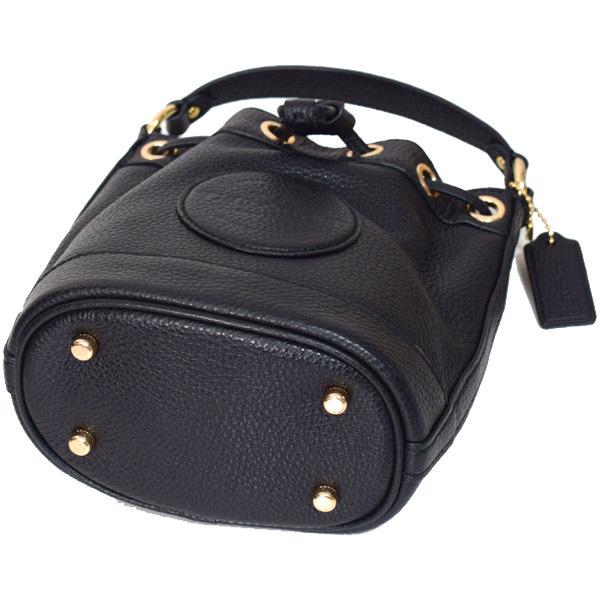 コーチ COACH ブラックレザー ハンドバッグ 美品】COACH コーチ ハンドバッグ レザー ブラック 黒 8A69