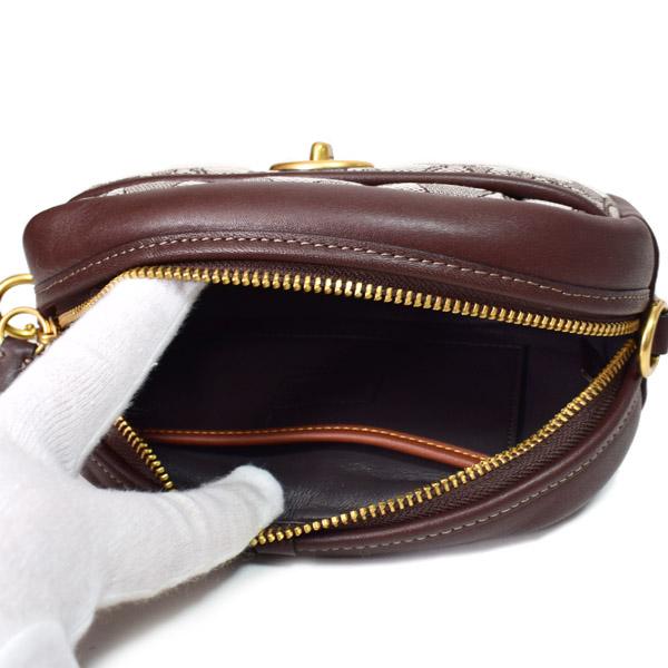 COACH（コーチ） バッグ ジャガード レザー シグネチャー ミニ ターン