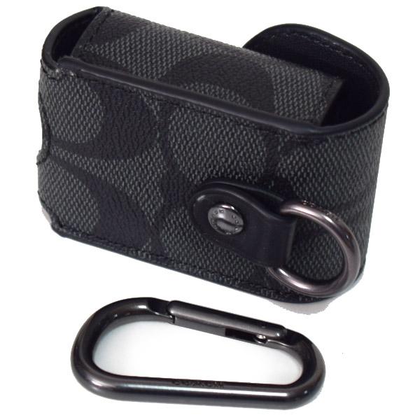 コーチ キーホルダー COACH コーティングキャンバス カーフレザー シグネチャー ハンド サニタイザー ハンドジェル 消毒液 ケース ホルダー カラビナ付き バッグチャーム キーホルダー カーキ C5593 COACH（コーチ） キーホルダー コーティングキャンバス カーフレザー