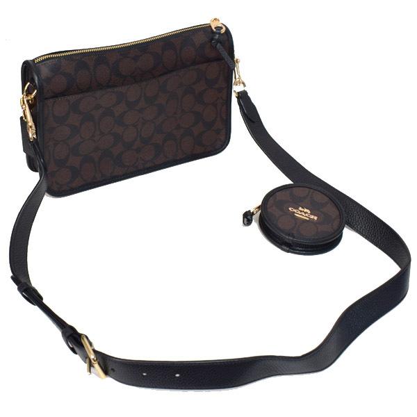 COACH（コーチ） バッグ コーティングキャンバス ぺブルレザー
