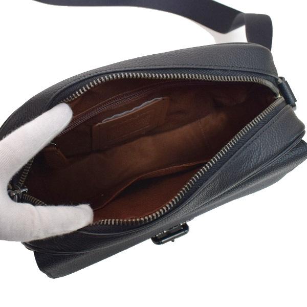極美品 コーチ ショルダーバッグ C6080 ボディバッグ 斜め掛け メンズ COACH（コーチ） バッグ メンズ レザー シグネチャー ブルックリン