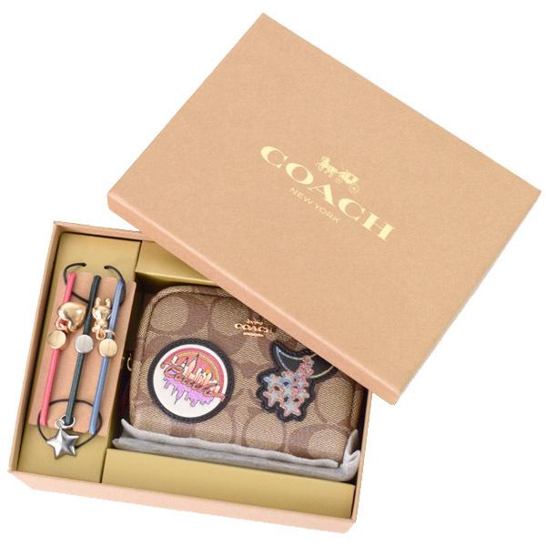 コーチ コスメポーチ COACH コーティングキャンバス スムースレザー コーチ コスメポーチ COACH コーティングキャンバス スムースレザー