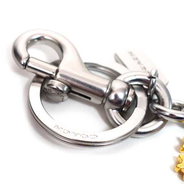 COACH（コーチ） キーホルダー メタル エナメル スノーフレーク 雪