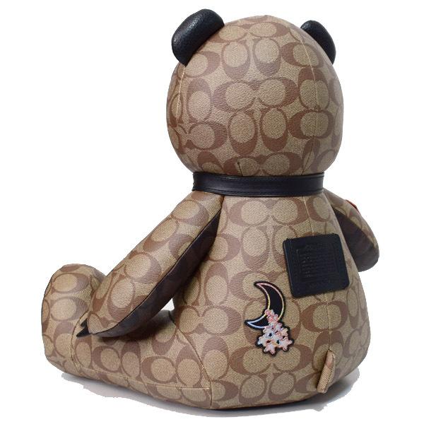 コーチ　ぬいぐるみ　ベア　テディベア COACH コーチ ぬいぐるみ ぺブルレザー スムースレザー ジャン