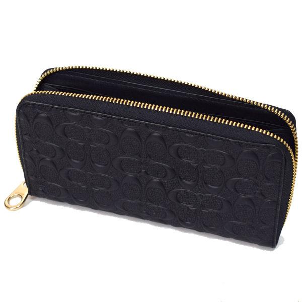 COACH コーチ 長財布 スムースカーフレザー スムースレザー