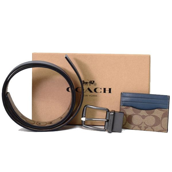 COACH（コーチ） ベルト メンズ レザー シグネチャー ギフト ベルト