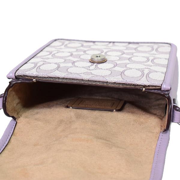 【美品】コーチ　ショルダーバッグ ノース　サウス　ロニー　シグネチャー COACH（コーチ） バッグ ジャガード レザー シグネチャー ノースサウス