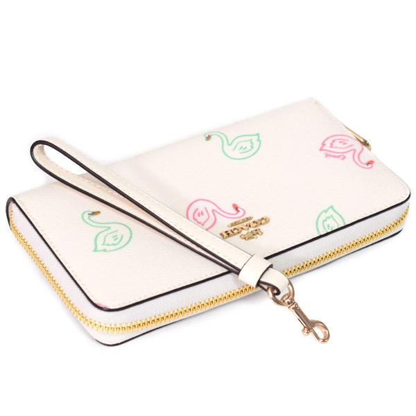 COACH コーチ 長財布 PVC レザー スワン 白鳥 ハクチョウ リスト COACH コーチ 長財布 PVC レザー スワン 白鳥 ハクチョウ リスト