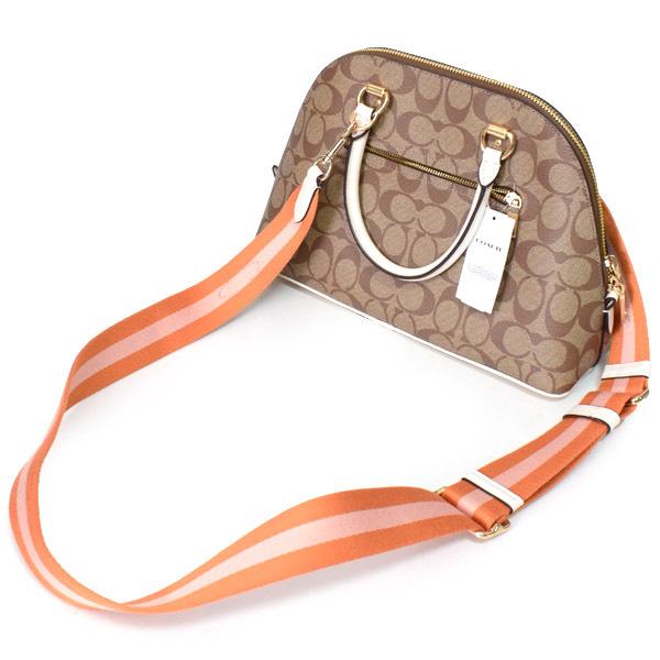 COACH コーチ バッグ コーティングキャンバス レザー シグネチャー  