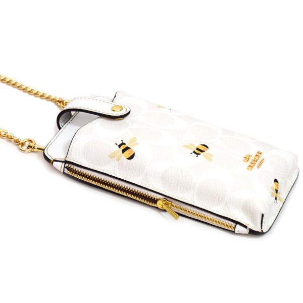 COACH（コーチ） スマホショルダー シグネチャー ハニービー 蜂 フォン