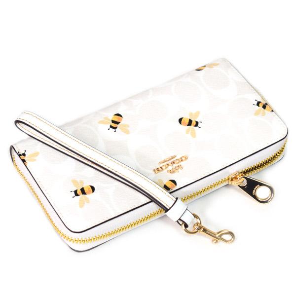 COACH 長財布 シグネチャー ビー ハチ柄 COACH（コーチ） 長財布 コーティングキャンバス レザー シグネチャー