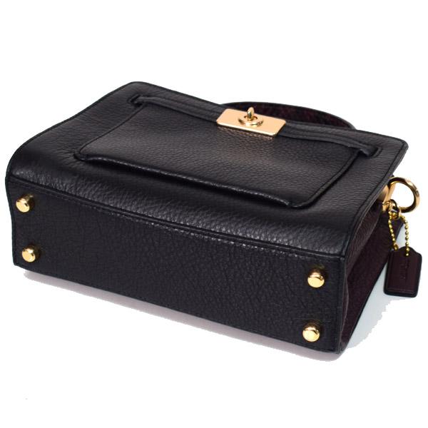 COACH（コーチ） バッグ レザー パイソン ミニ レーン ハンドル クロス