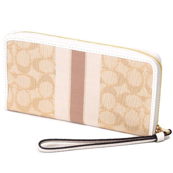 COACH（コーチ） 財布 ジャガード ぺブルレザー シグネチャー 