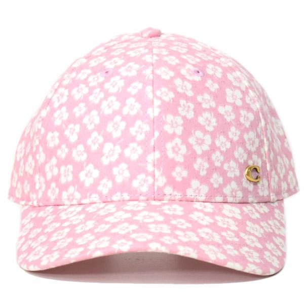 コーチ 帽子 COACH コットン ポリエステル 花柄 フラワー C ワン