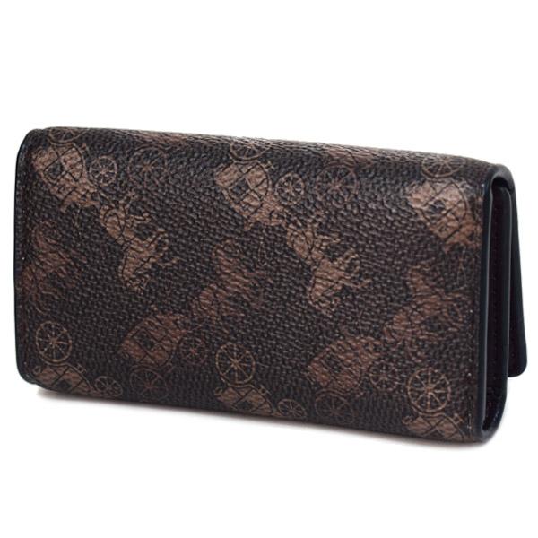 Coach レザー キーケース ブラウン/ブラックホースキャリッジ
